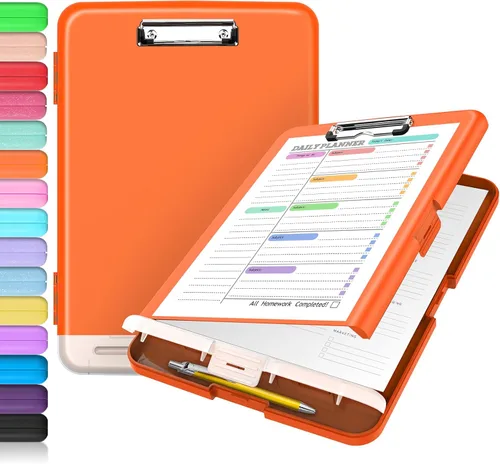 Vista 27 de Sooez - Sujetapapeles de documentos clínicos con almacenamiento, sujetapapeles de plástico resistente, de alta capacidad, con soporte para bolígrafo