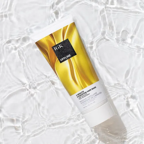 Vista 2 de IGK OFFLINE 3-Minute Hydration Hair Mask – Deep Conditioning Treatment for Dry & Damaged Hair – Vegan & Cruelty-Free