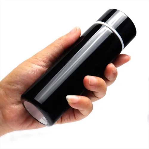 Linda botella de agua delgada para niños, lonchera para niños, taza aislada de acero inoxidable para bolso con sellado al vacío y diseño de doble