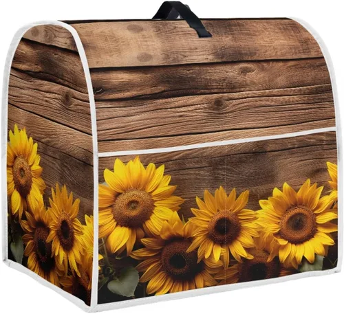 Vista 7 de Funda para batidora de Navidad para cocina de 6 a 8 cuartos de galón, cubiertas antipolvo para electrodomésticos pequeños universales para freidoras