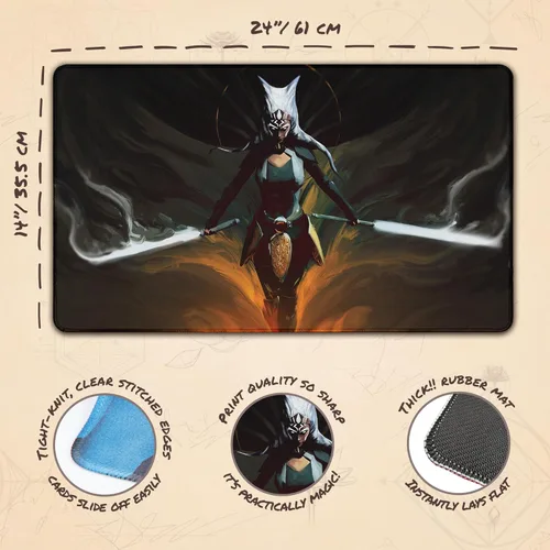 Vista 4 de Fulcrum (cosido) – Tapete MTG de Anato Finnstark – Compatible con Magic The Gathering Playmat – Play MTG, YuGiOh, TCG – Diseños artísticos