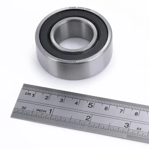 Vista 6 de XIKE 1 Pcs 2205-2RS Sealed Self-Aligning Ball Bearings 25x52x18mm, Lubricated and Chrome Steel Fits