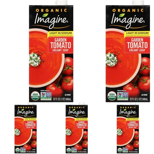 Vista 8 de Imagine Sopa Cremosa de Calabaza de Mantequilla con Bajo Contenido en Sodio Orgánica 32 oz