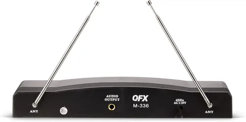 Vista 6 de QFX M-336 Micrófono profesional dinámico inalámbrico - Paquete doble