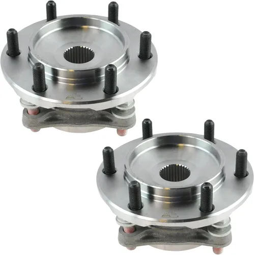 Vista 3 de TRQ Par de conjunto de cubo de cojinete de rueda delantera izquierda derecha, 2 piezas compatible con Lexus GX460 2003-2009 GX470 2003-2023 Toyota