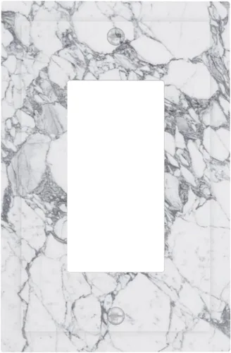 Vista 12 de Arte Moderno Abstracto de Lujo Turquesa Oscuro Verde Azulado Azul Gris Patrón Texturizado de Mármol 1 Gang Interruptor de Luz de Palanca Simple