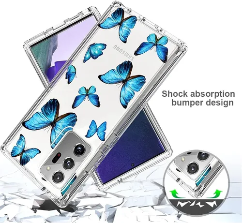 Vista 7 de Funda para Galaxy Note 20 Ultra 5G, Samsung Note 20 Ultra para niñas, cuerpo completo, a prueba de golpes, transparente, suave, flexible, funda