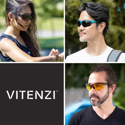 Vista 6 de VITENZI Gafas de seguridad bifocales con lectores, envolventes, de aumento, de lectura, protectoras para hombres y mujeres - Roma