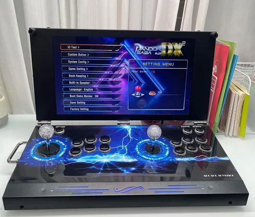 Vista 8 de TOJASDN 30000 in 1 Portable Arcade Game Console 17.5-inch HD Screen Dual Players Pandoras Box 80S,Retro Video Game Machine