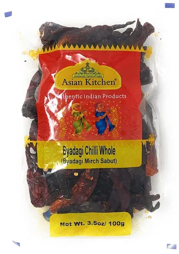 Cocina asiática (marca Rani) Byadagi Chilli entero, chile indio 3.5 oz (100 g) ~ Todo natural | Vegano | Apto para gluten | Sin OMG | Origen indio