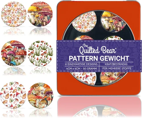 Vista 9 de El Juego De Pesos De Patrones The Quilted Bear – Pesos De Tela Resistente A Arañazos Para Corte Seguro De Patrones, Suministros De Costura Y