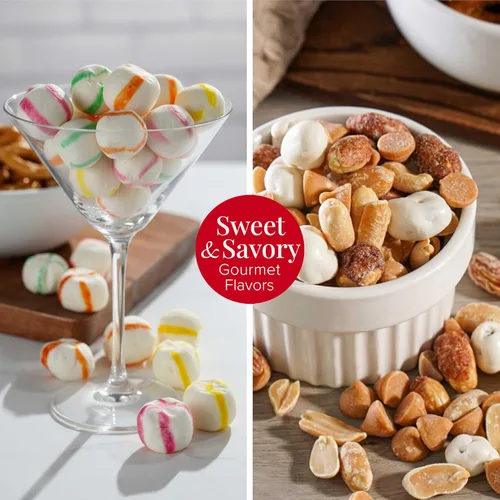 Vista 5 de Broadway Basketeers Cesta de regalo de comida gourmet, 6 cajas de torre para cumpleaños, caja de aperitivos curada, golosinas dulces y saladas