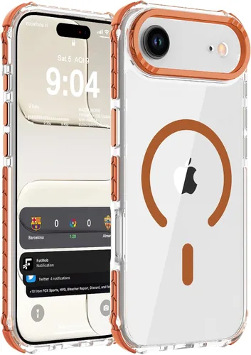 Vista 108 de DEERLAMN Funda Magnética Fuerte para iPhone Air 6.5 Pulgadas, [Compatible con Magsafe] [Protección contra caídas de grado militar] Funda protectora