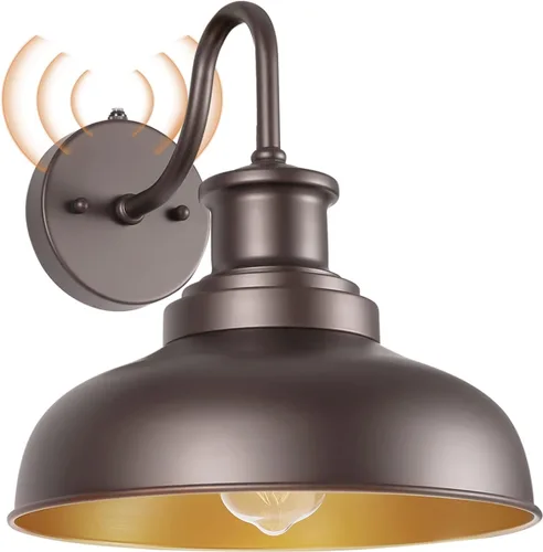 Vista 14 de RZ007 ORB RZ007 ORB - Lámpara de pared al aire libre estilo granero al aire libre, lámpara de pared para exteriores, estilo granja, lámpara de pared