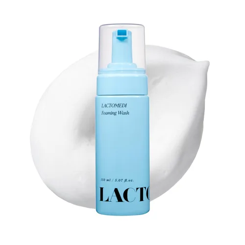 LACTOMEDI Jabón espumoso femenino | Limpiador de espuma suave para higiene íntima | Fórmula equilibrada con pH para pieles sensibles | Tratamiento