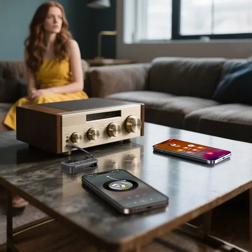 Vista 4 de Transceptor Bluetooth 5.4 Pro - Transmisión de audio dual para avión, automóvil y hogar, adaptador inalámbrico para TV/estéreo/auriculares