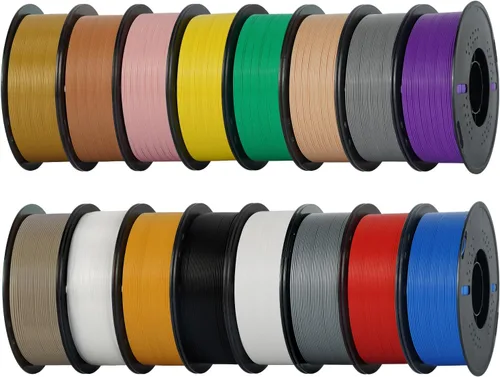 Vista 27 de Kingroon PLA - Filamento para impresora 3D, 10 carretes, precisión dimensional de +/- 0.02 mm, carrete de 10 kg (22 libras), 1.75 mm, 5 negro + 5
