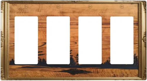 Vista 47 de Cubiertas Decorativas de Arte para Interruptores de Luz de Hojas de Otoño Placa de Pared de Palanca Individual Cubierta Decorativa para Interruptor