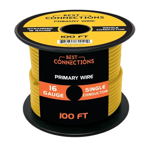 Vista 35 de BEST CONNECTIONS Cable primario automotriz de calibre 10 Ideal para audio de automóvil, automotriz y remolque Cableado eléctrico duradero