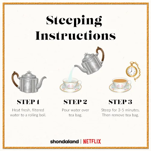 Vista 21 de The Republic of Tea - Bridgerton Queen's Cake - Té de frutas y vainilla, 36 bolsas de té