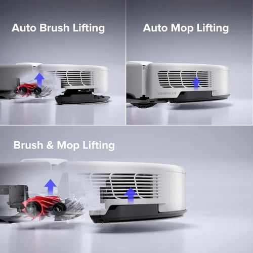 Vista 6 de roborock S8 Pro Ultra Robot Vacuum and Mop, Auto-Drying, Self-Washing, Liftable Dual Brush & Sonic Mop, 6000Pa Suction, Self-Refilling