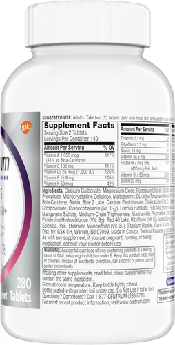 Vista 14 de Centrum Minis Silver Multivitamínico para mujer 50 Plus, suplemento multimineral con vitamina D3, vitaminas B, ingredientes sin OMG, apoya
