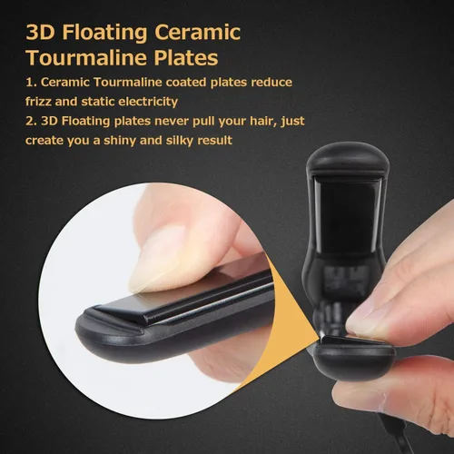 Vista 5 de AmoVee: Plancha de viaje miniflat inteligente de cerámica y turmalina con tecnología de alisado iónica