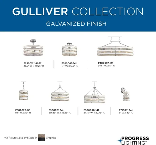 Vista 12 de Gulliver Collection - Lámpara colgante costera galvanizada (1 lámpara)