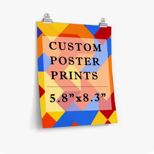 Vista 2 de Custom Poster Design Your Own ImagePhoto, Personalized Photo to Poster Printing, Home Decor Wall Art Prints -5.8x8.3 Inch