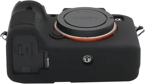 Vista 3 de Funda para Sony A7 iii, funda de goma de silicona profesional cubierta protectora para cámara A7 iii A7r iii a73 a7R 3 + paño de microfibra (negro)