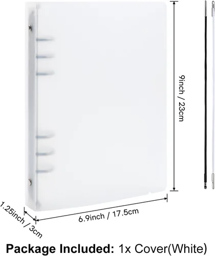 Vista 60 de BAOFALI 10PCS A5 Size Dividers for 6 Ring Binder,with Reinforced Edge and 10 Tabs,Paper Index Divider Category Page Tab Indexing Cards Die and Stamp