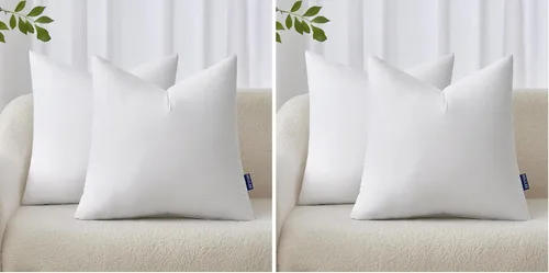 Vista 16 de MIULEE - Relleno de cojín cuadrado, cojín decorativo para cama, sillón y sofá, 14 x 14 pulgadas
