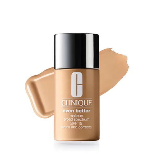 Vista 53 de Clinique Even Better Makeup Liquid Foundation SPF 15 With Vitamin C For Dry + Oily Combination Skin Types Medium Coverage + Natural Finish Evens