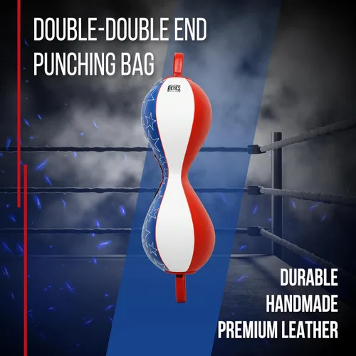 Vista 2 de CLETO REYES Saco de boxeo de doble extremo para entrenamiento de boxeo, entrenamiento de gimnasio, MMA, kickboxing, Muay Thai