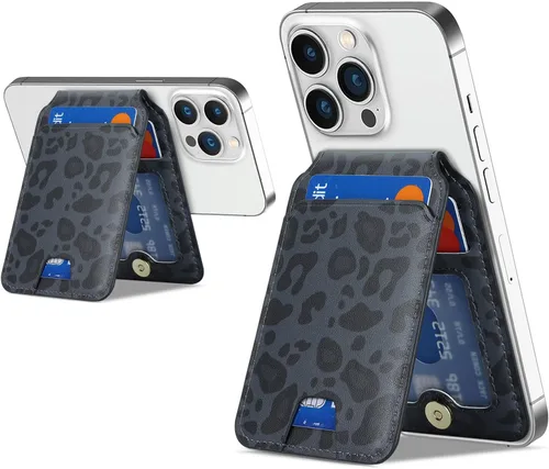 Vista 13 de Cavor Cartera magnética y tarjetero para Apple Magsafe, Negro, Bolsa