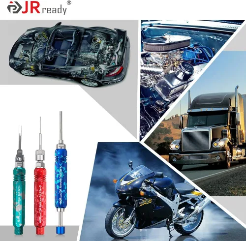 Vista 5 de JRready ST5266 Kit de herramientas de extracción de pasadores eléctricos para AMP/Metri Pack/Weather Pack Series Connector, herramienta extractor