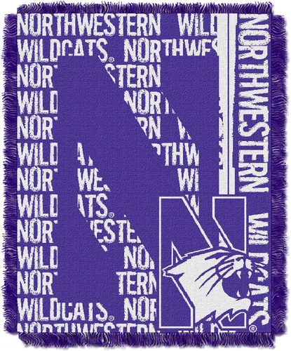 Vista 3 de Manta jacquard de triple tejido jacquard con licencia oficial de la NCAA "Double Play", 48 x 60 pulgadas, multicolor