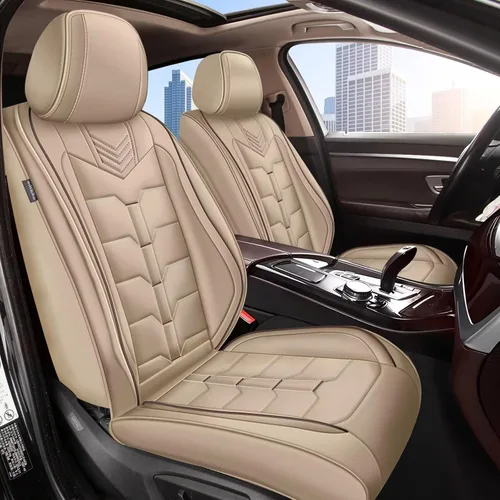 IKABEVEM 2 piezas de fundas para asientos delanteros de coche Compatibles con Chevrolet Blazer 2019-2024 2025 2026 Funda de asiento de cuero