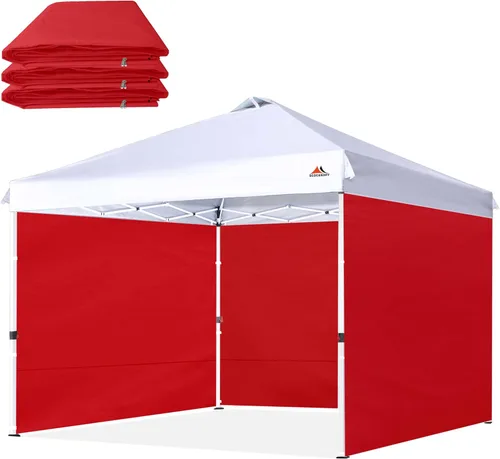 Vista 21 de SCOCANOPY SideWall - Marco para toldo de 10 x 10 pulgadas, paquete de 3 unidades, solo para pared solar, color blanco