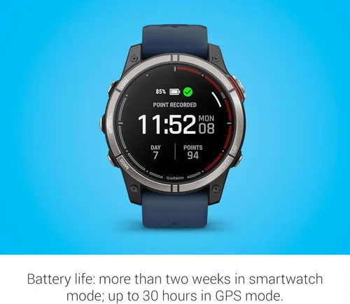 Vista 3 de Garmin quatix® 7 Pro Premium GPS Marine Smartwatch con pantalla AMOLED, linterna LED, actividades de vela y deportes acuáticos, pronóstico de peces