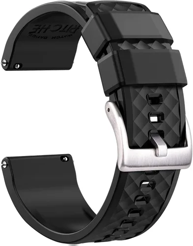 Vista 18 de Ritche - Correas de silicona para reloj de regalo de Navidad de liberación rápida de 18 mm, 20 mm, 22 mm, 24 mm, regalos de elefante blanco