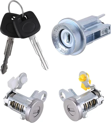 Vista 9 de ikasus 69005-35840 Cilindro de cerradura de encendido, juego de cilindros de cerradura de puerta e interruptor de encendido con llaves de repuesto