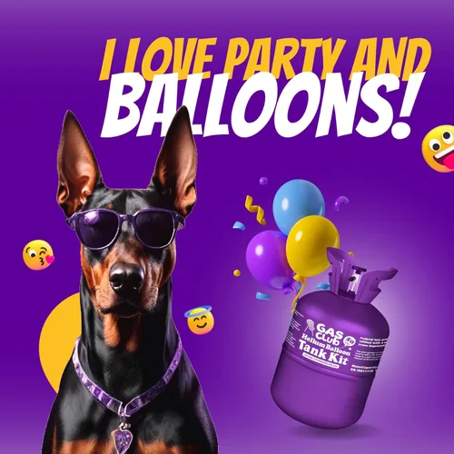 Vista 6 de GasClub Tanque de Helio de 13L para Globos en Casa Tanque de Helio para Globos Hasta 50 Globos de Látex