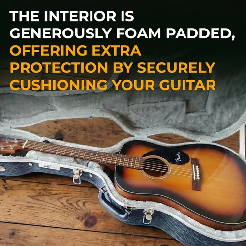 Vista 2 de Gearlux Estuche Deluxe ABS para Guitarra Acústica Dreadnought