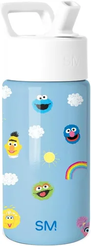 Vista 42 de Simple Modern - Botella de agua para niños de la colección Summit con tapa con pajilla Taza aislada de acero inoxidable de 14 onzas para niños