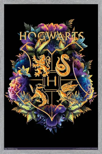 Vista 13 de Trends International The Wizarding World: Harry Potter - Póster de pared con crestas florales de la casa, 14.725 x 22.375 pulgadas, versión