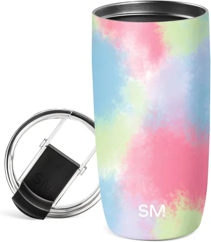 Vista 73 de Simple Modern Taza de café de viaje Tumbler con tapa abatible Reutilizable, aislada, de acero inoxidable, taza de café helado Cold Brew, termo