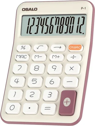 Vista 10 de Calculadora de escritorio de bolsillo de tamaño pequeño, pantalla LCD grande de 12 dígitos, función fiscal básica, calculadora de escritorio