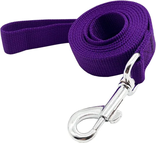 Vista 25 de Correa de entrenamiento de nailon para perros, cuerda de tracción, 4/5/6 pies de largo, 3/4 pulgadas 1 pulgada de ancho, para perros pequeños y Negro