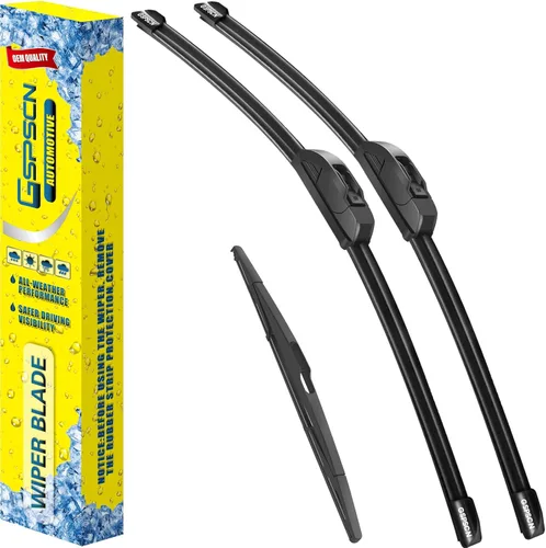 Vista 36 de GSPSCN 2 limpiaparabrisas de repuesto para Cooper R55, R56, R57, 2013, 2014, 2015, 19 + 18 pulgadas (juego de 2)